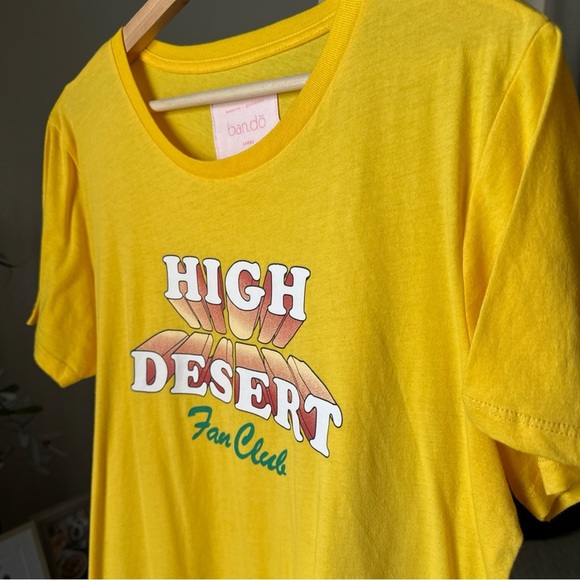 Ban.do Women’s High Desert Fan Club Yellow S/S Tee Size L - Picture 4 of 8